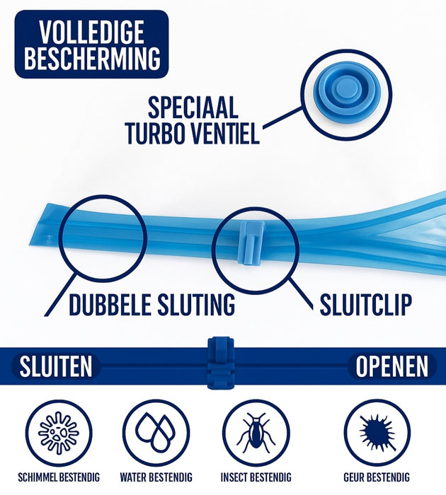 Vacuumzakken set (13 delig incl. Handpomp)